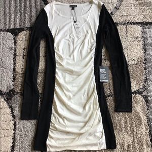 NWT Express black/white dress size small